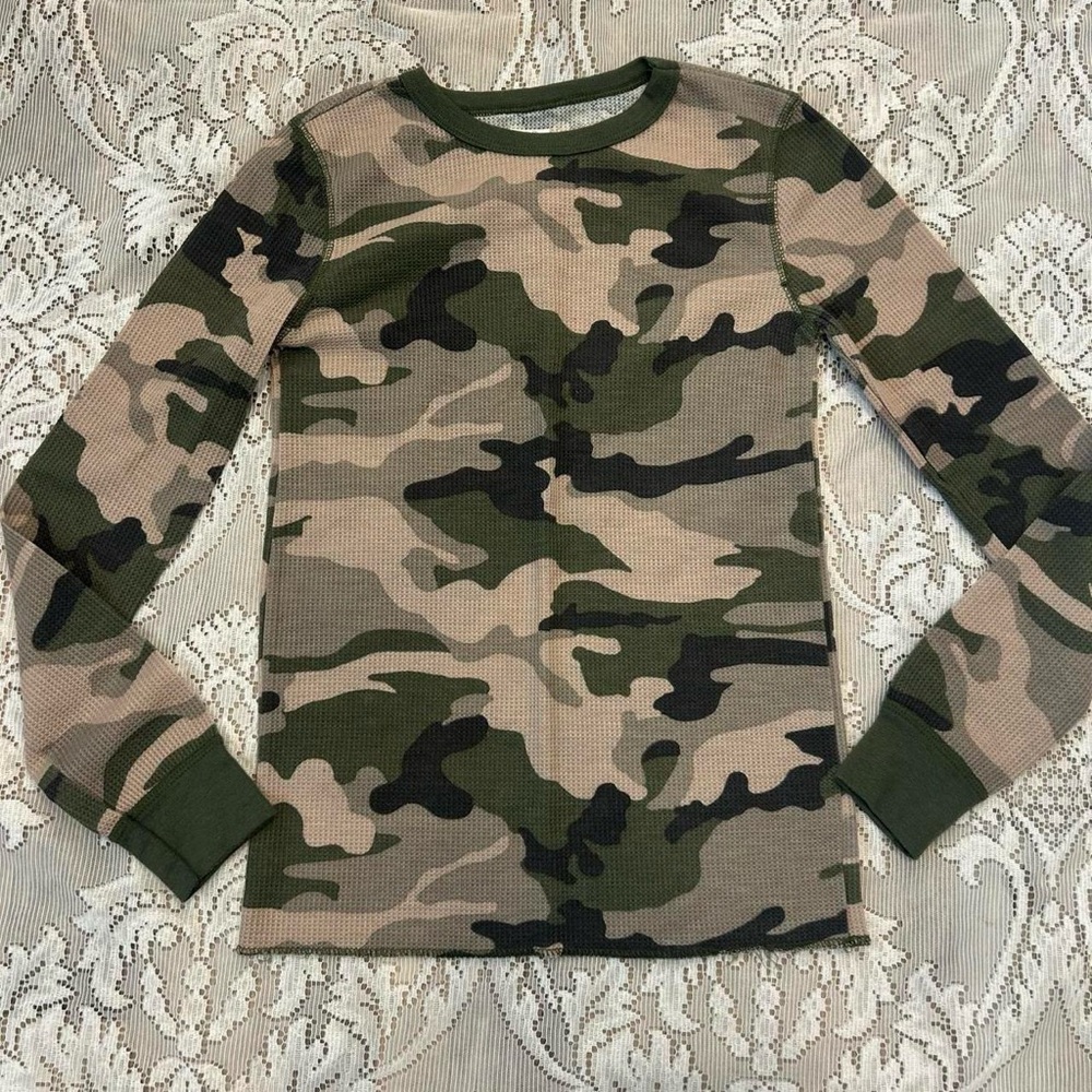Camo Thermal Long Sleeve Top